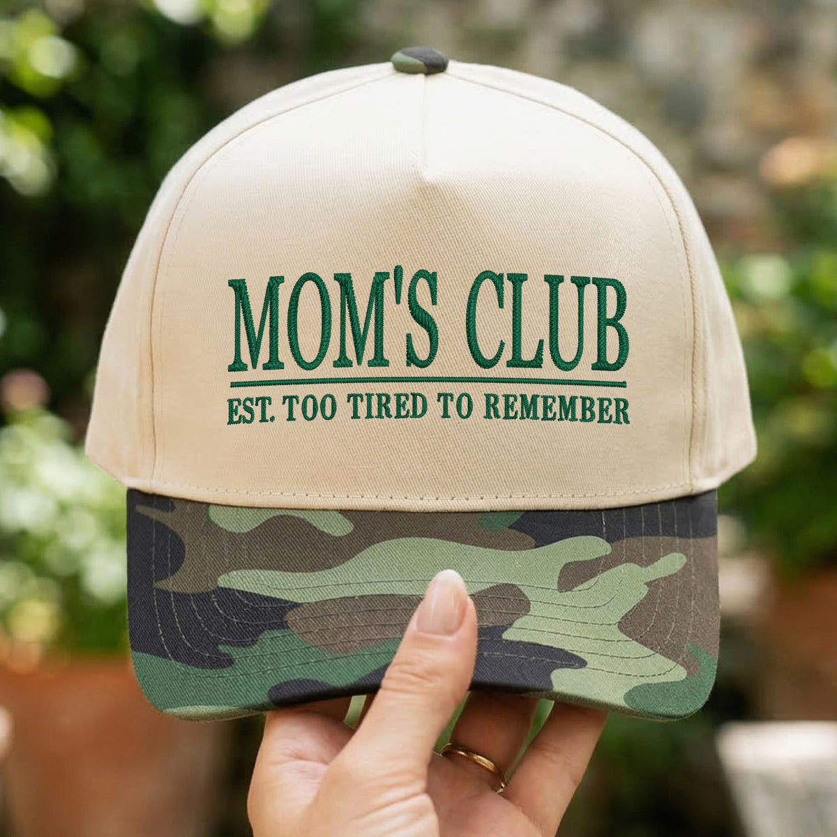 Custom Embroidered Mom's Club Snapback Hat