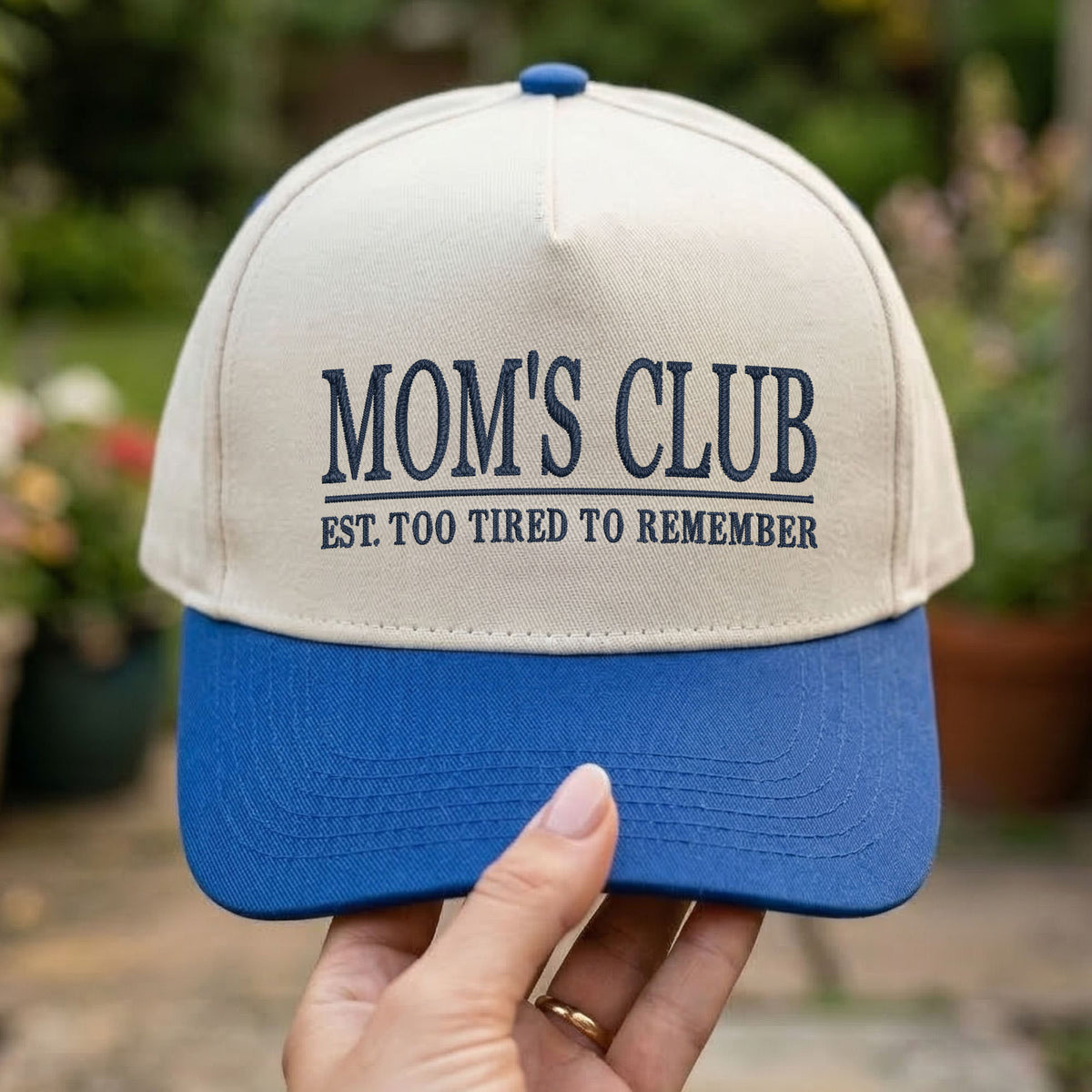 Custom Embroidered Mom's Club Snapback Hat