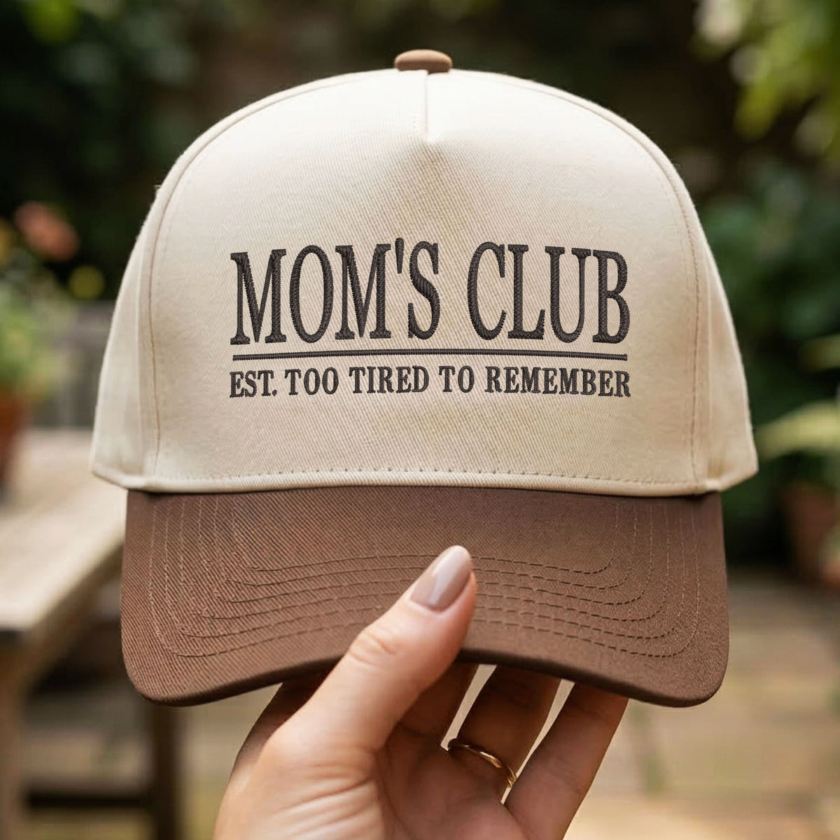 Custom Embroidered Mom's Club Snapback Hat