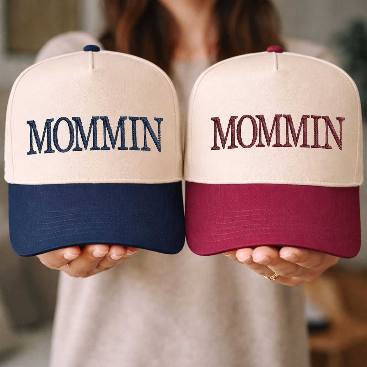 Custom Embroidered Mommin Snapback Hat