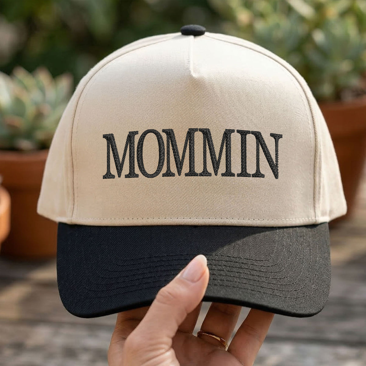 Custom Embroidered Mommin Snapback Hat