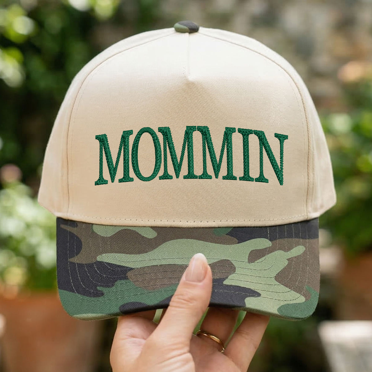 Custom Embroidered Mommin Snapback Hat