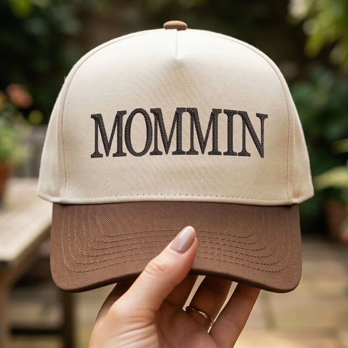 Custom Embroidered Mommin Snapback Hat
