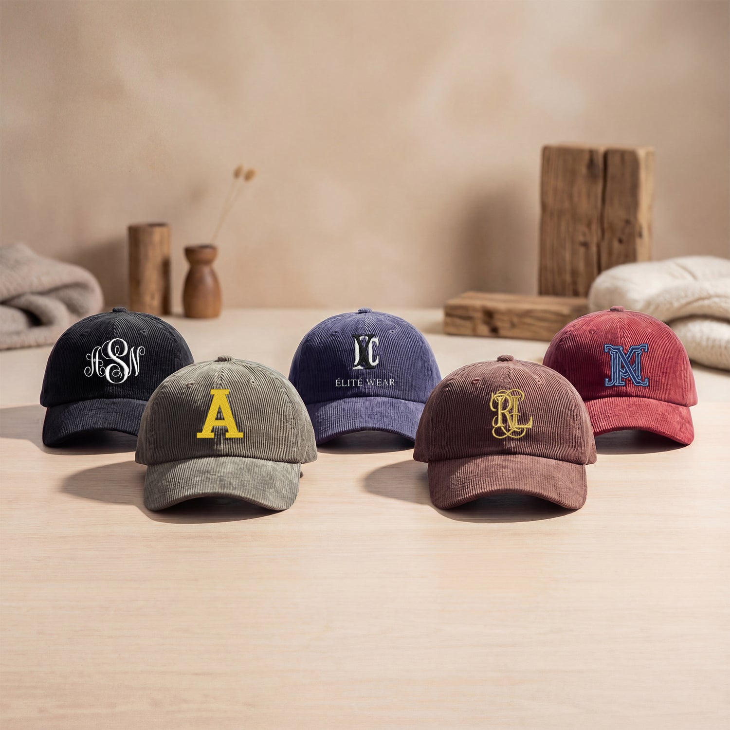 Custom Embroidered Monogram Hat – Personalized Initials Cap