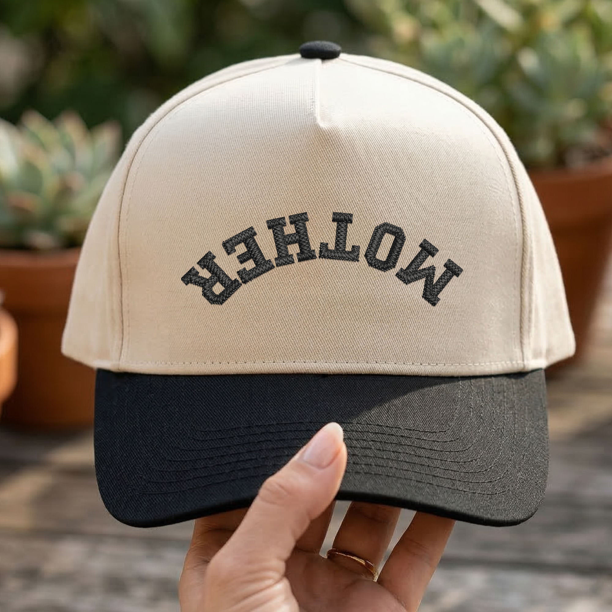 Custom Embroidered Mother Snapback Hat