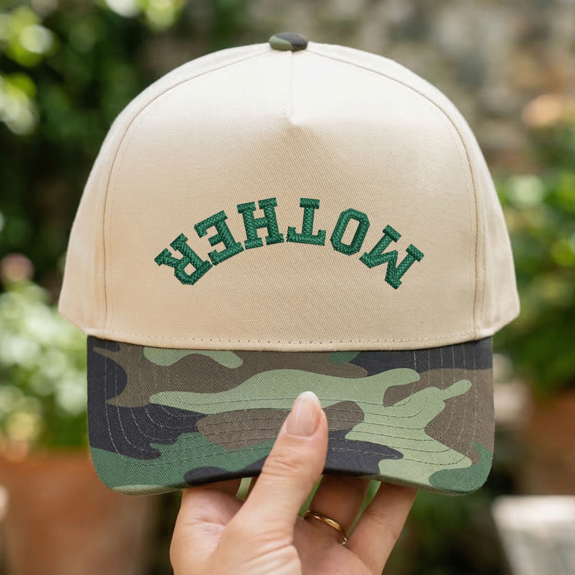 Custom Embroidered Mother Snapback Hat