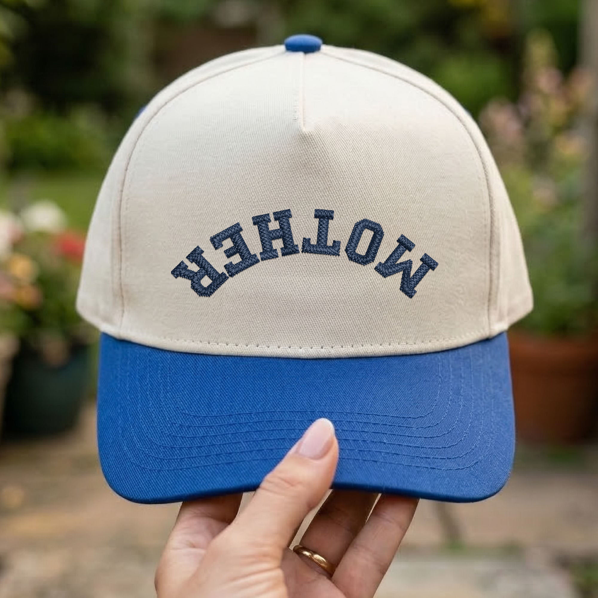 Custom Embroidered Mother Snapback Hat