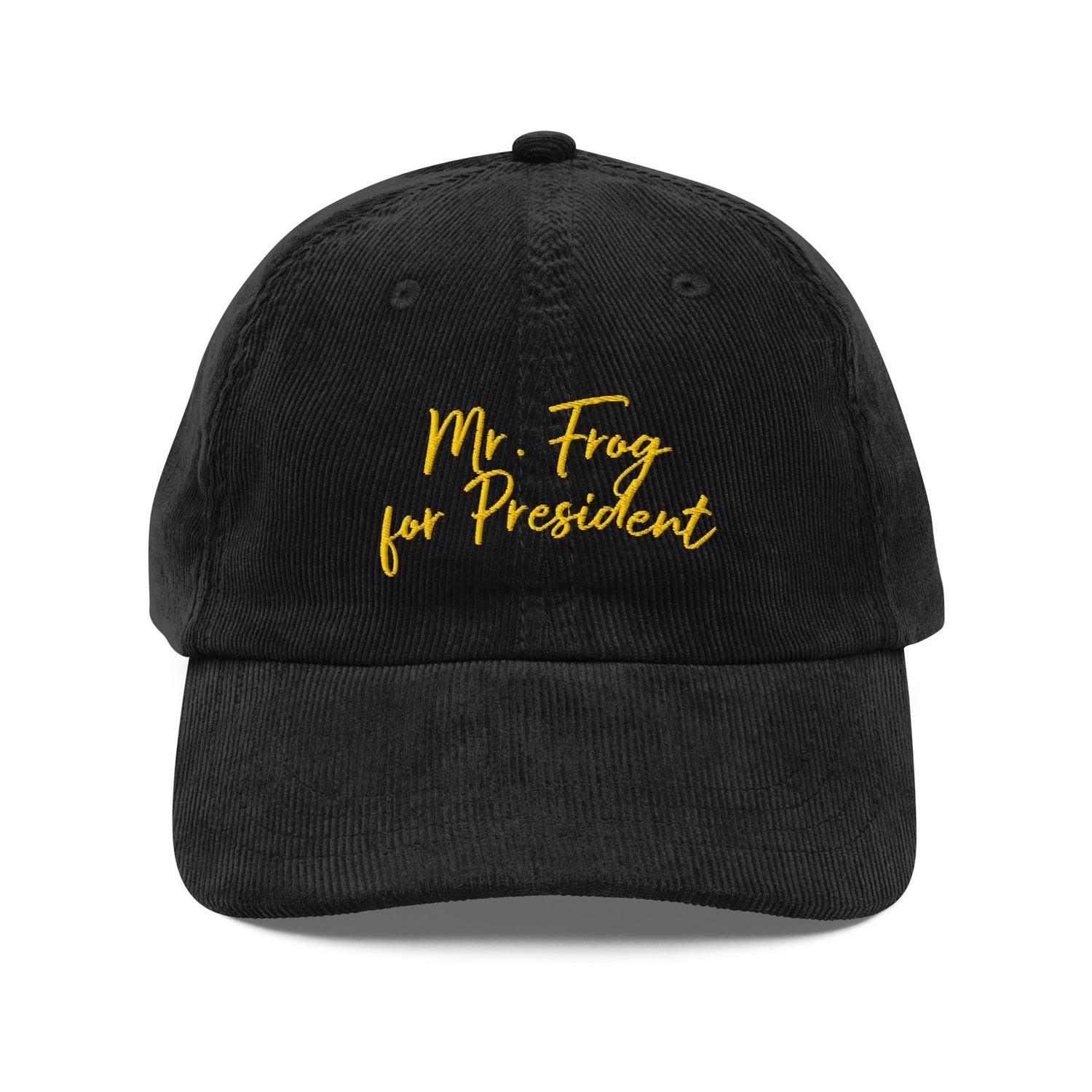Custom Embroidered Mr Frog for President Hat
