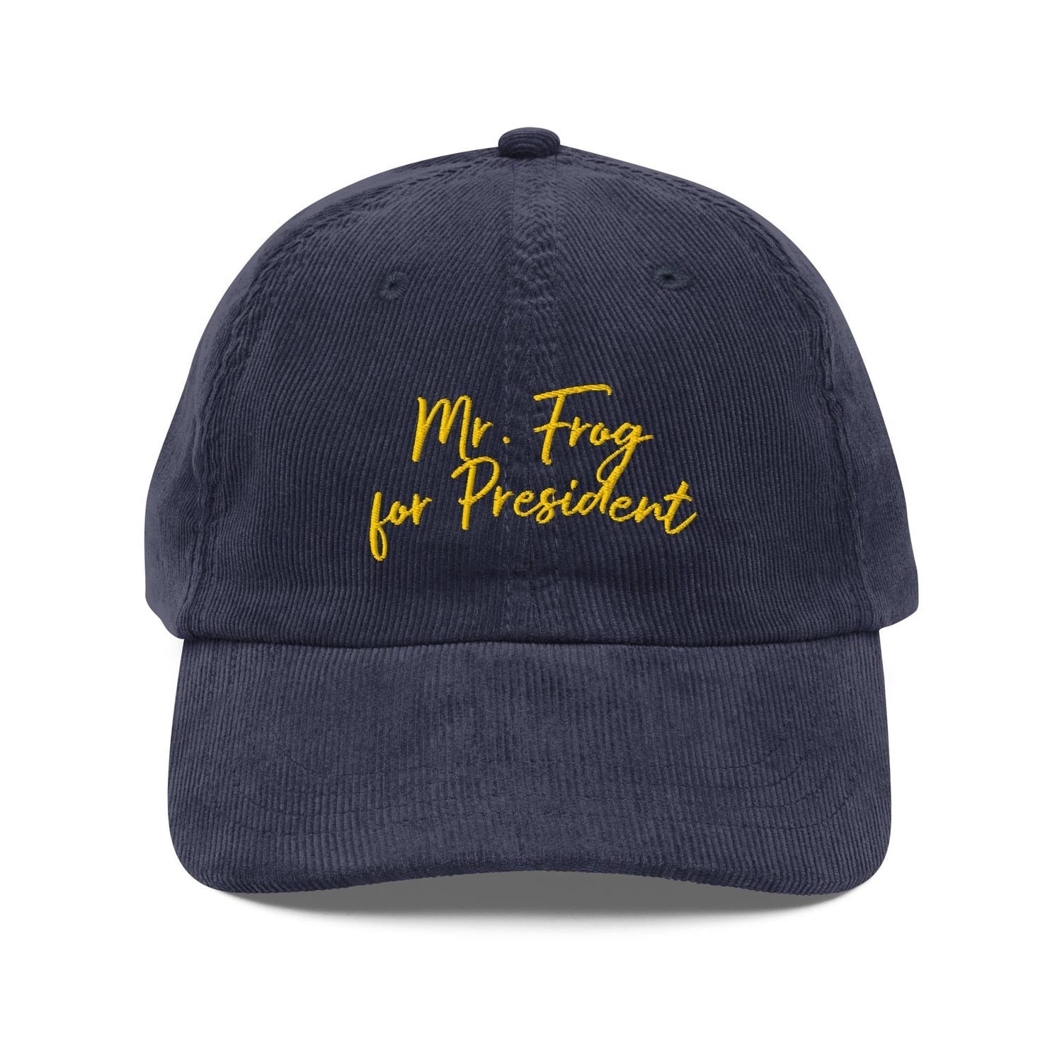 Custom Embroidered Mr Frog for President Hat