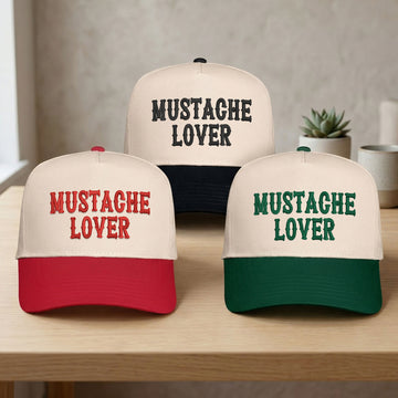 Custom Embroidered Mustache Lover Snapback Hat