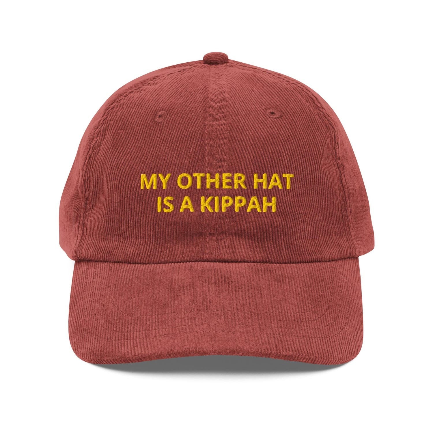 Custom Embroidered My Other Hat is a Kippah Hat