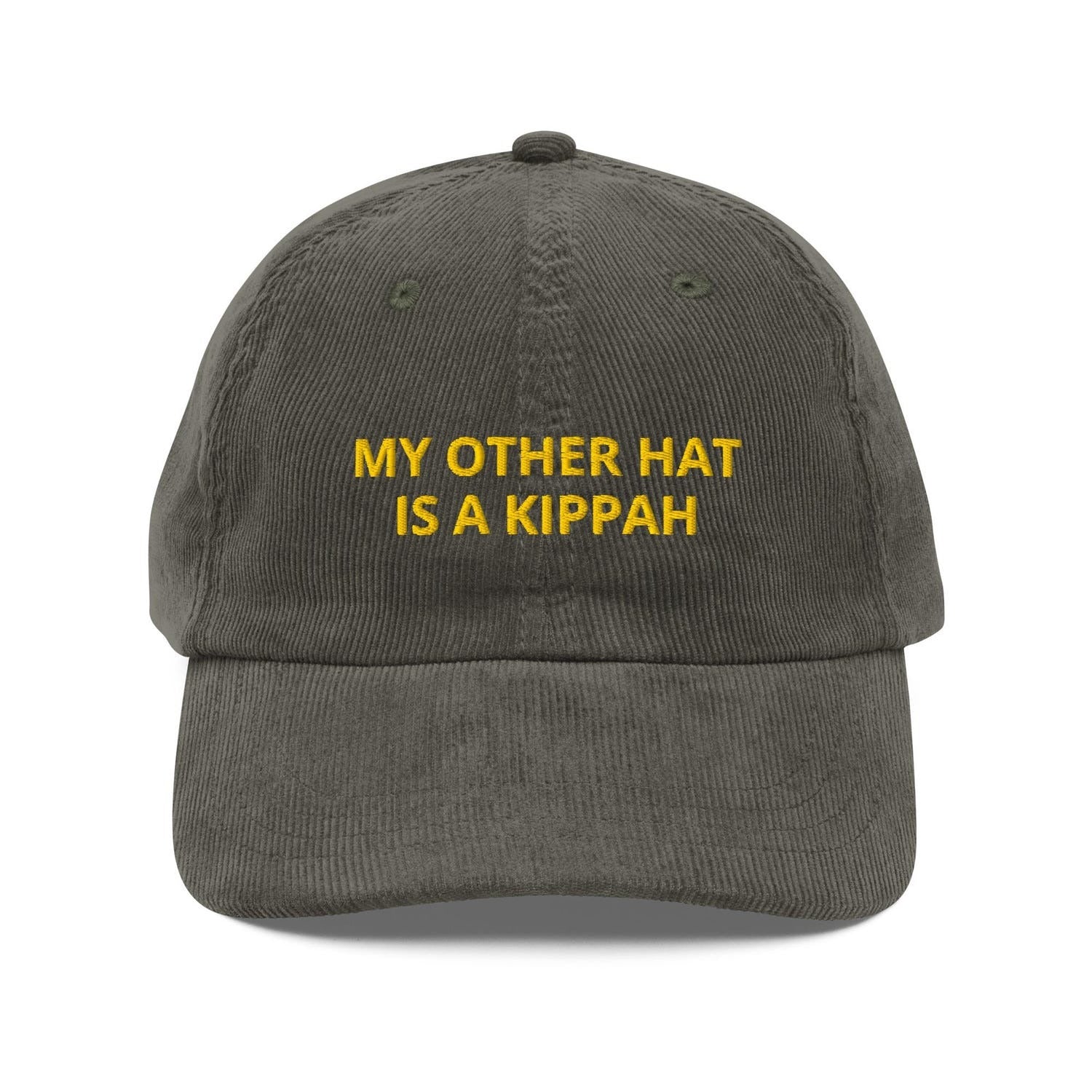 Custom Embroidered My Other Hat is a Kippah Hat