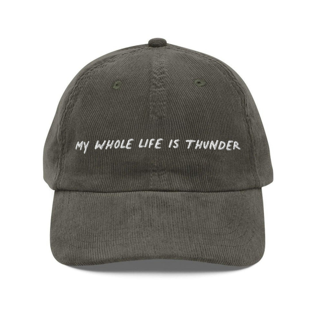 Custom Embroidered My Whole Life Is Thunder Hat