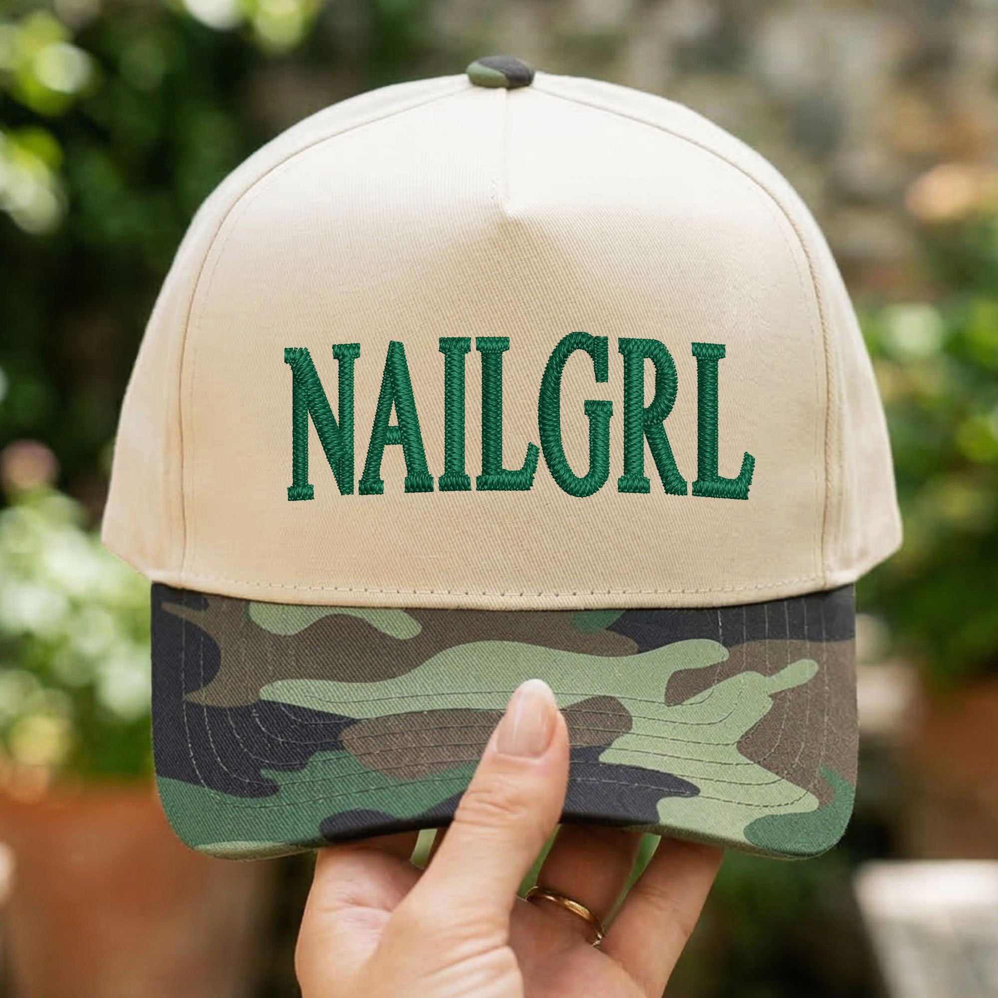 Custom Embroidered NAILGRL Snapback Hat