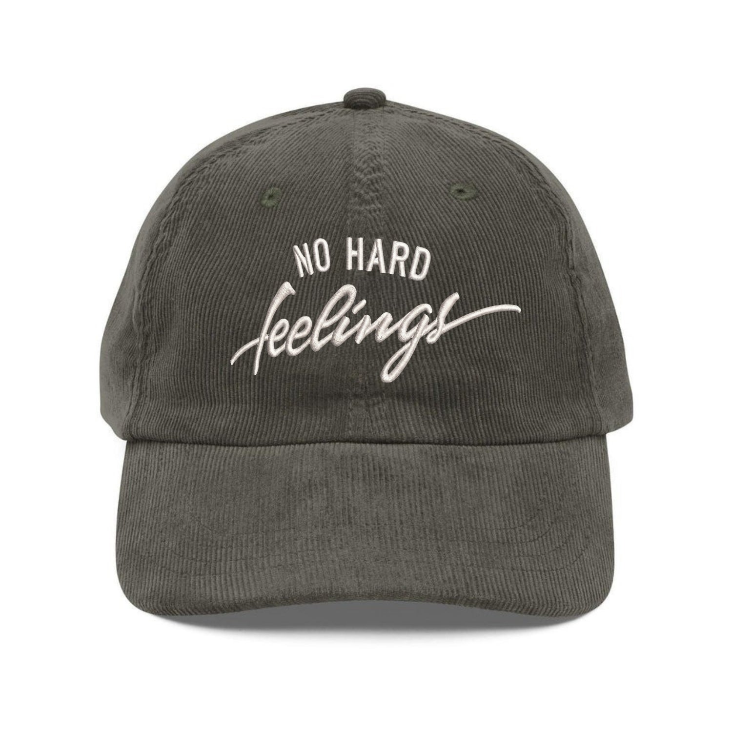 Custom Embroidered No Hard Feelings Hat - Chill Quote Cap