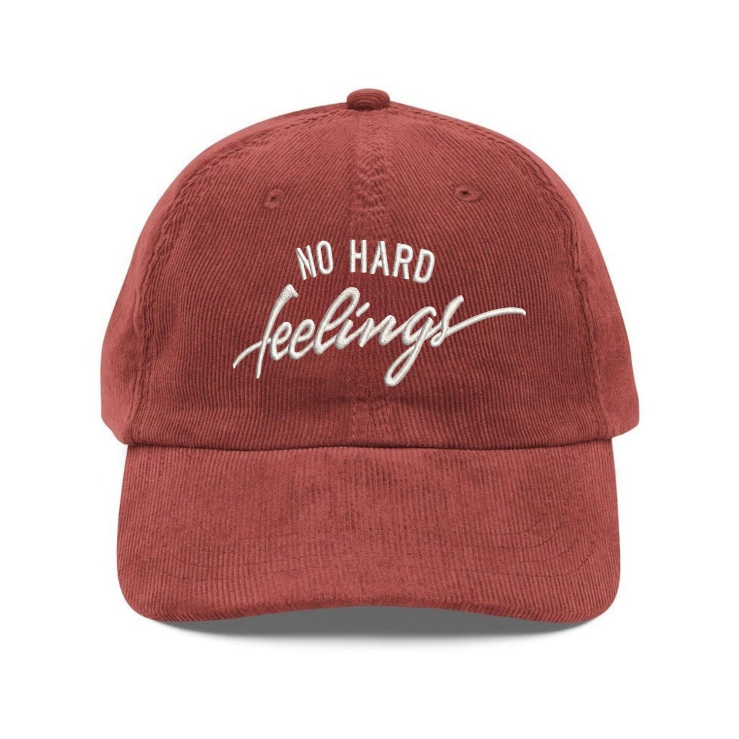 Custom Embroidered No Hard Feelings Hat - Chill Quote Cap