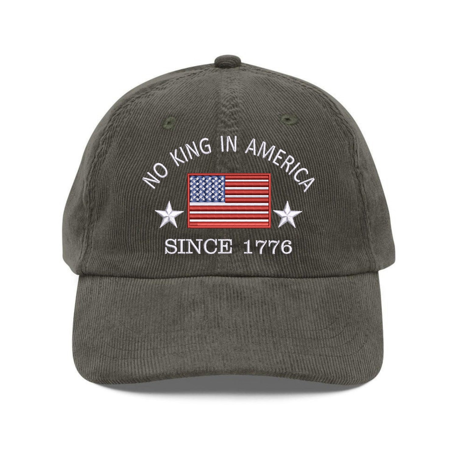 Custom Embroidered No Kings In America Hat