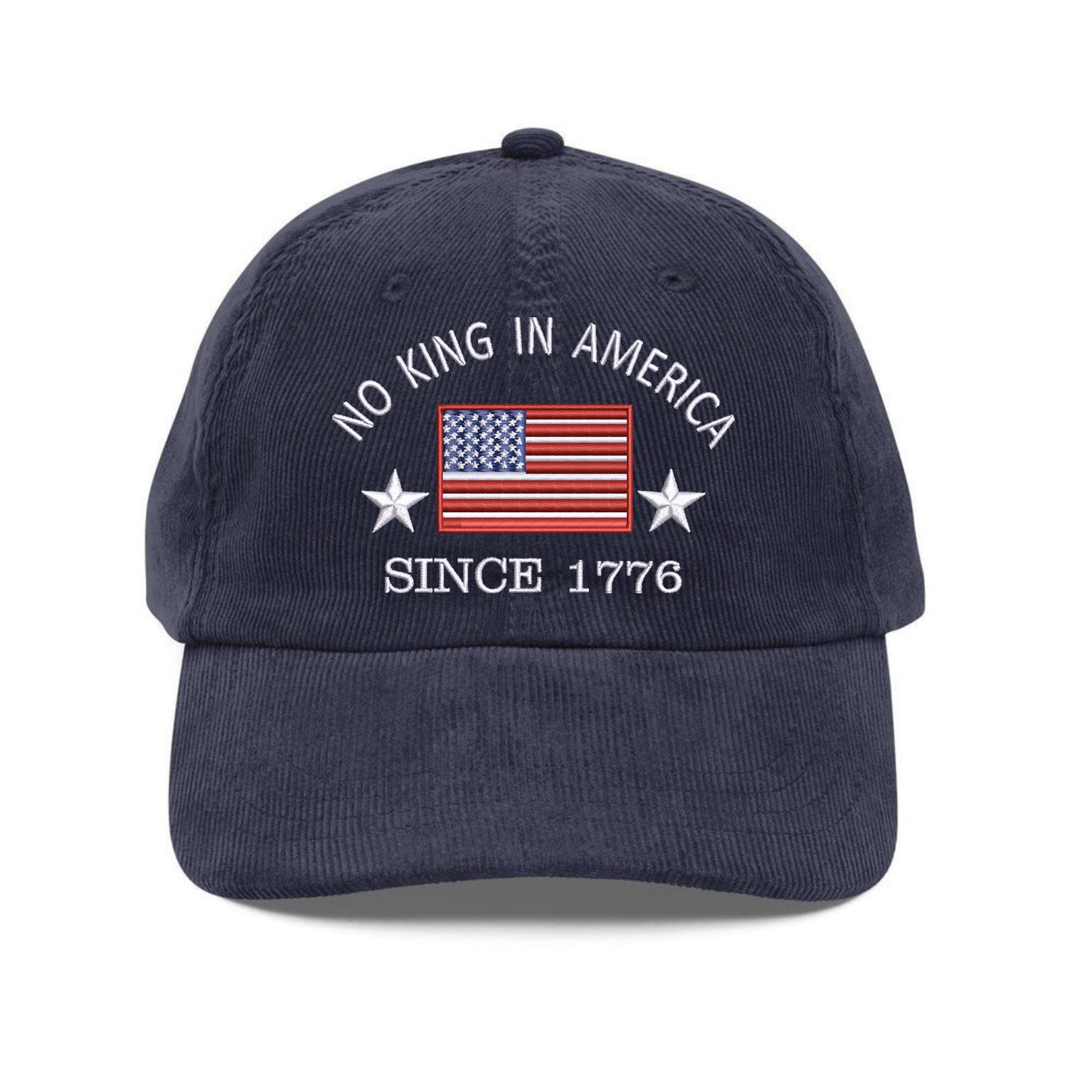 Custom Embroidered No Kings In America Hat