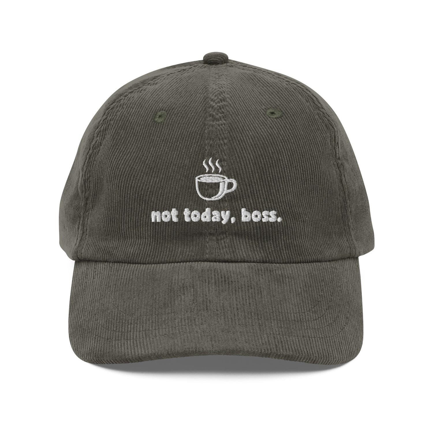 Custom Embroidered Not Today Boss Vintage Hat