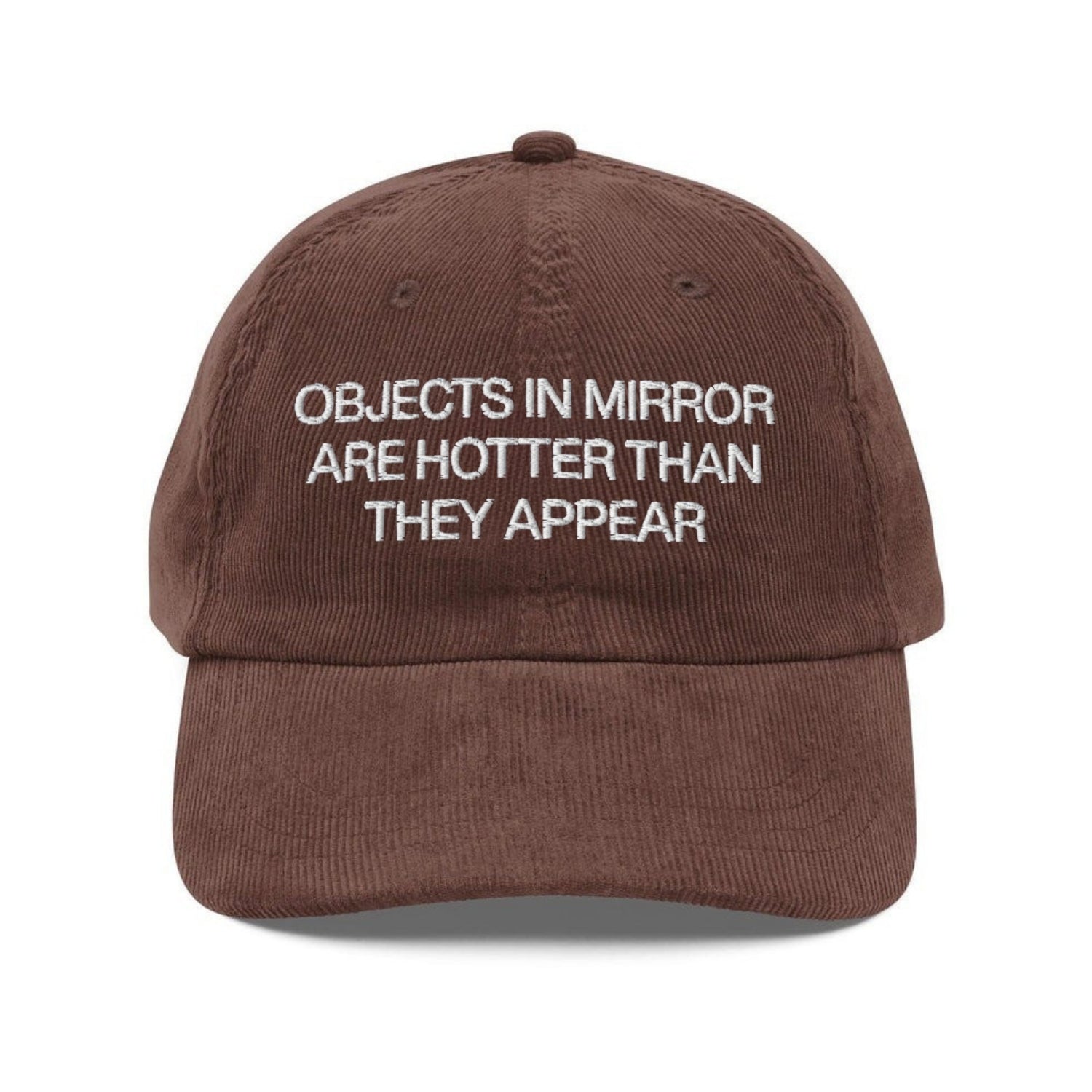 Custom Embroidered Objects In Mirror Are Hotter Than They Appear Hat