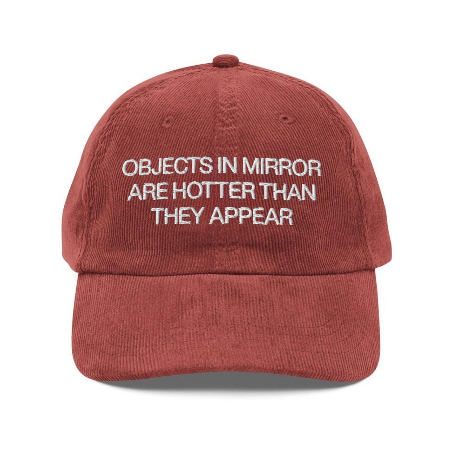 Custom Embroidered Objects In Mirror Are Hotter Than They Appear Hat