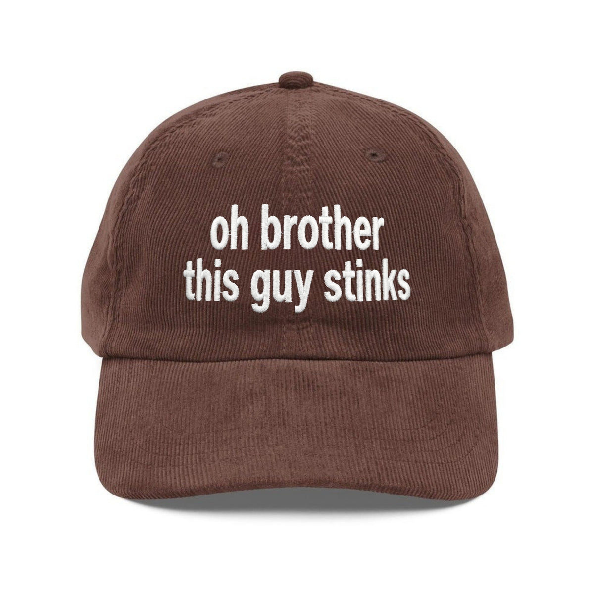 Custom Embroidered Oh Brother This Guy Stinks Hat - Funny Meme Inspired Cap