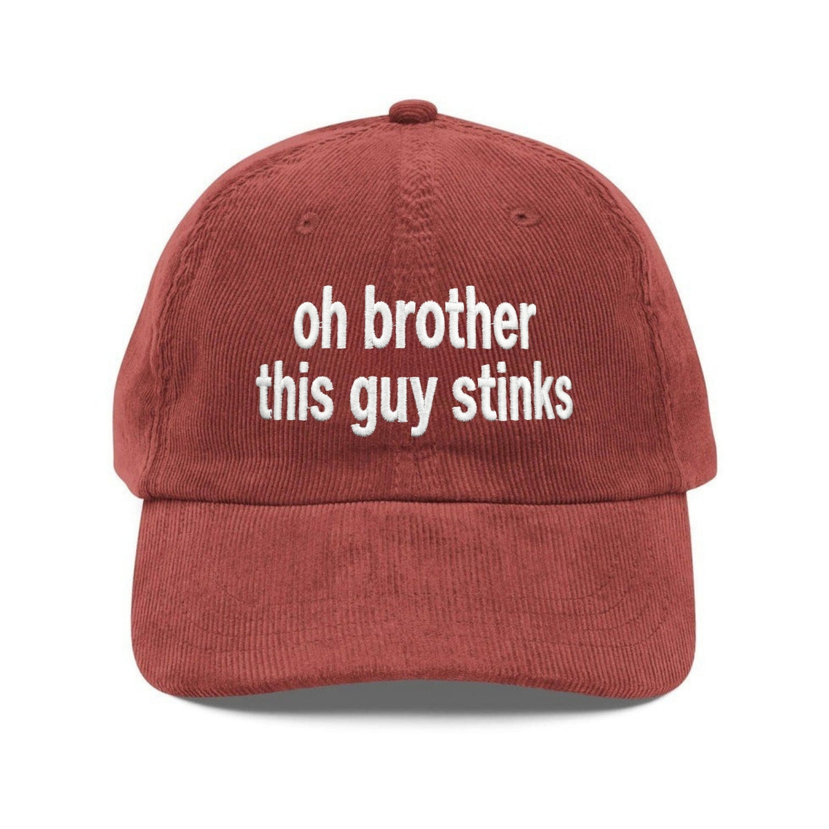 Custom Embroidered Oh Brother This Guy Stinks Hat - Funny Meme Inspired Cap