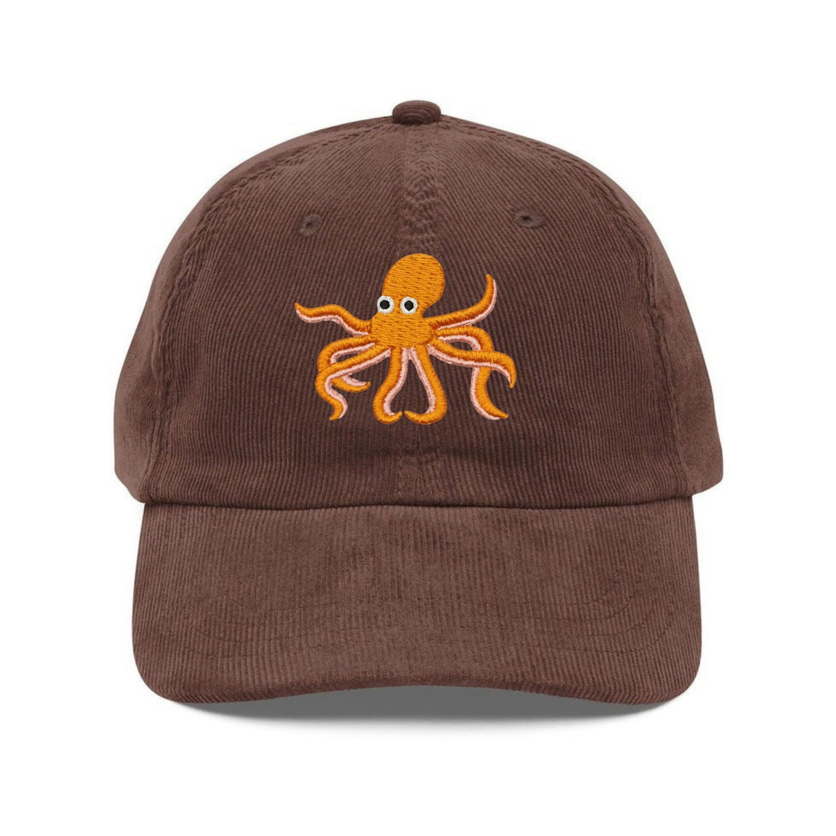 Custom Embroidered Orange Octopus Hat