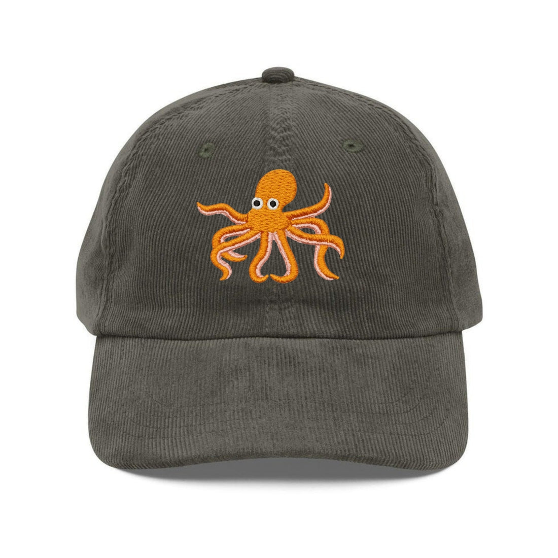 Custom Embroidered Orange Octopus Hat