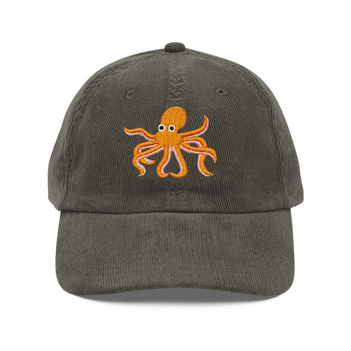 Custom Embroidered Orange Octopus Hat
