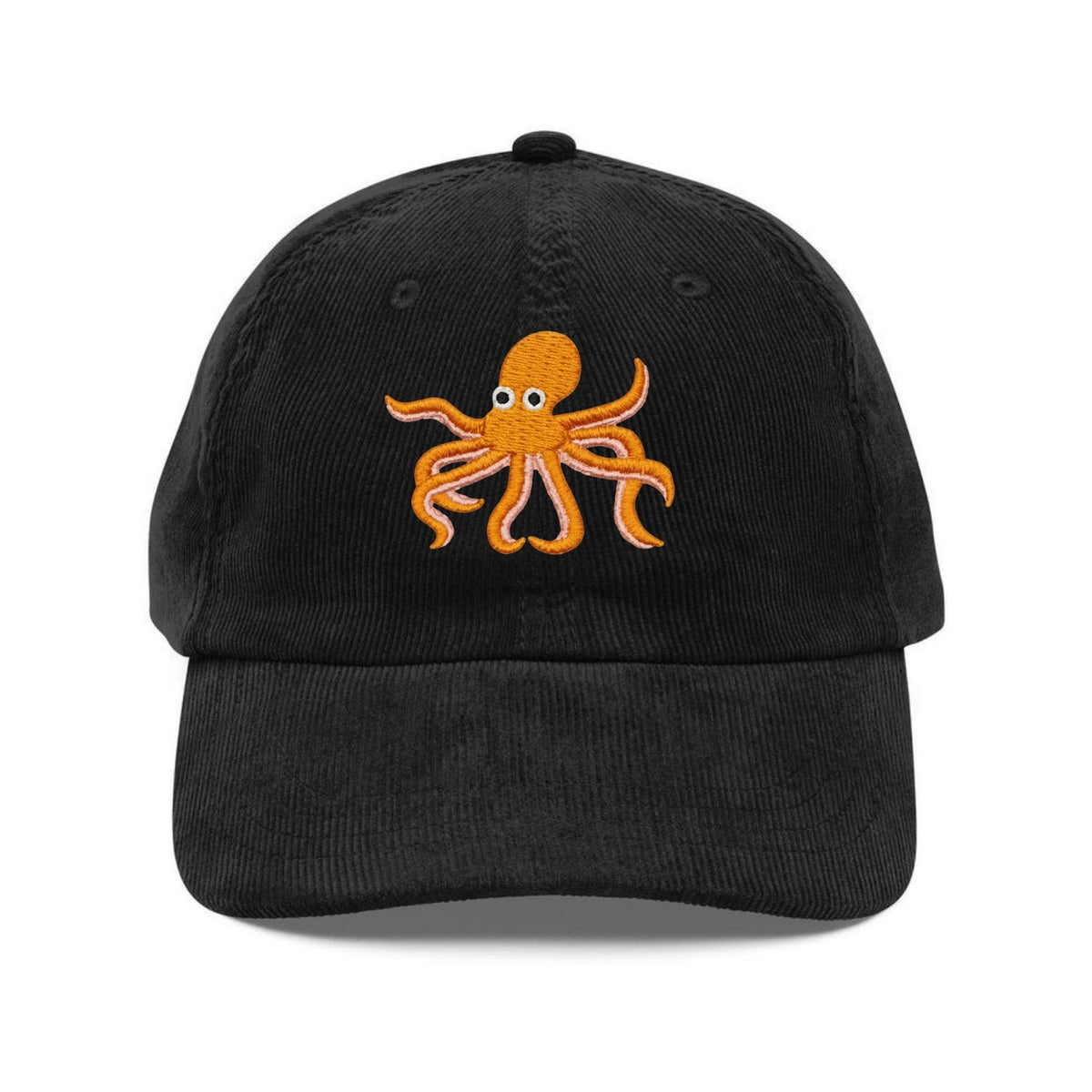 Custom Embroidered Orange Octopus Hat