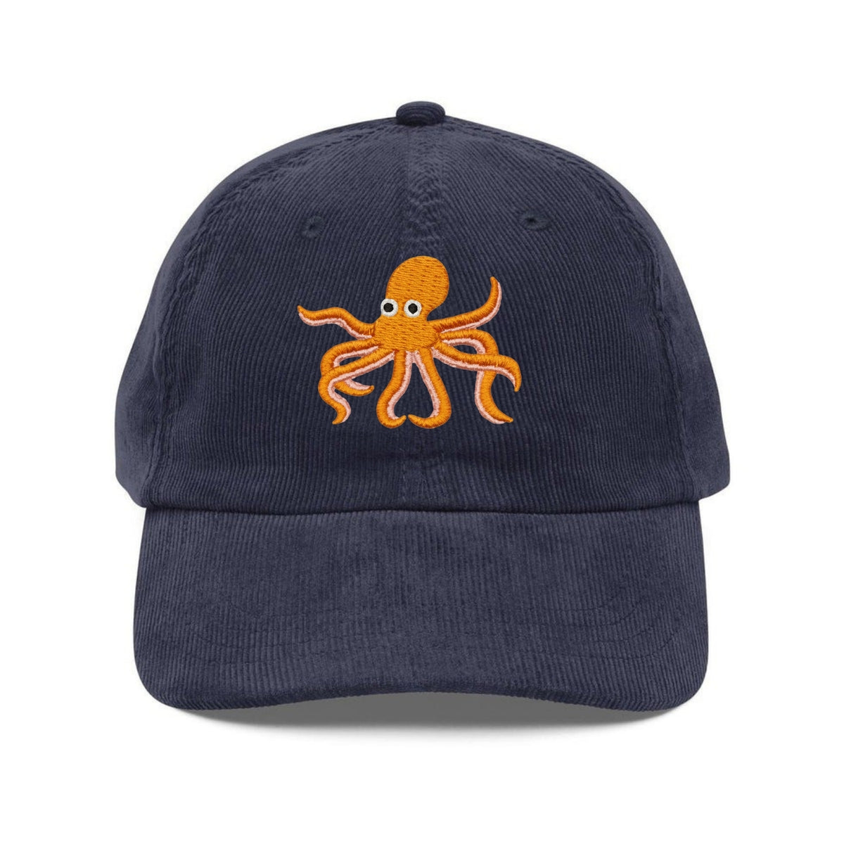 Custom Embroidered Orange Octopus Hat