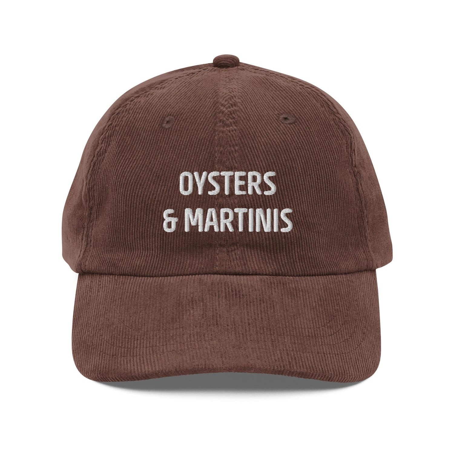 Custom Embroidered Oysters and Martinis Hat
