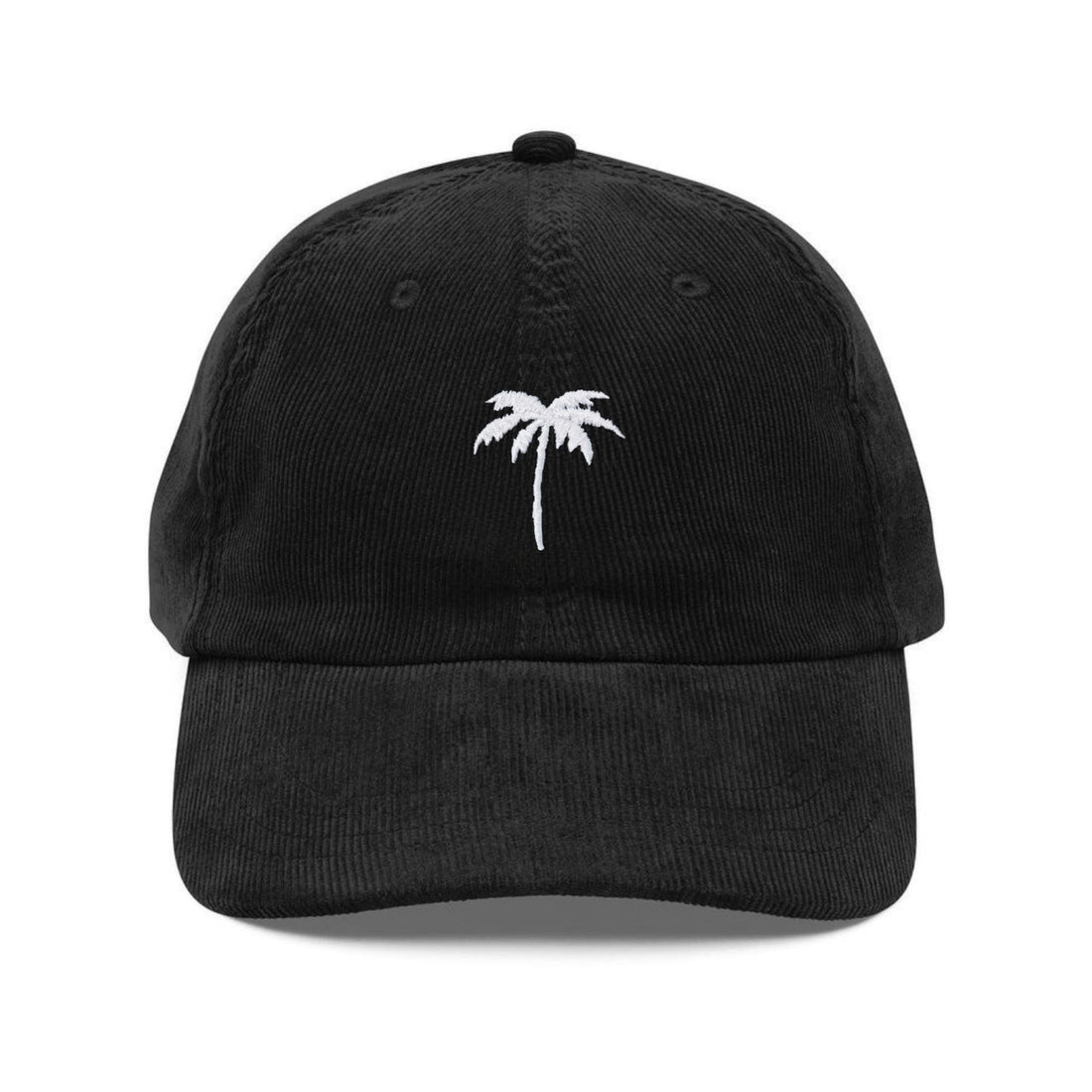Custom Embroidered Palm Tree Hat - Custom Corduroy Cap