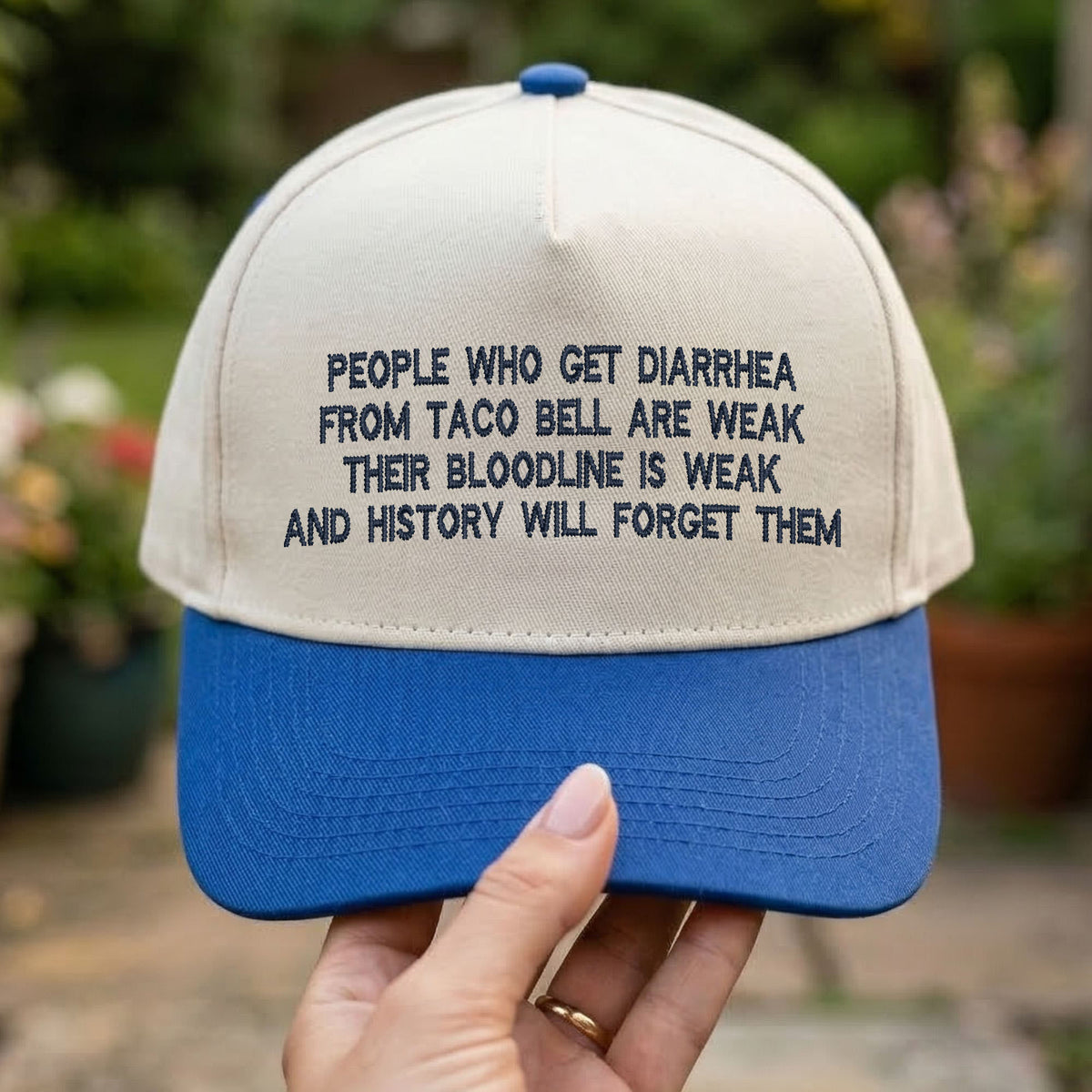 Custom Embroidered People Who Get Diarrhea Snapback Hat