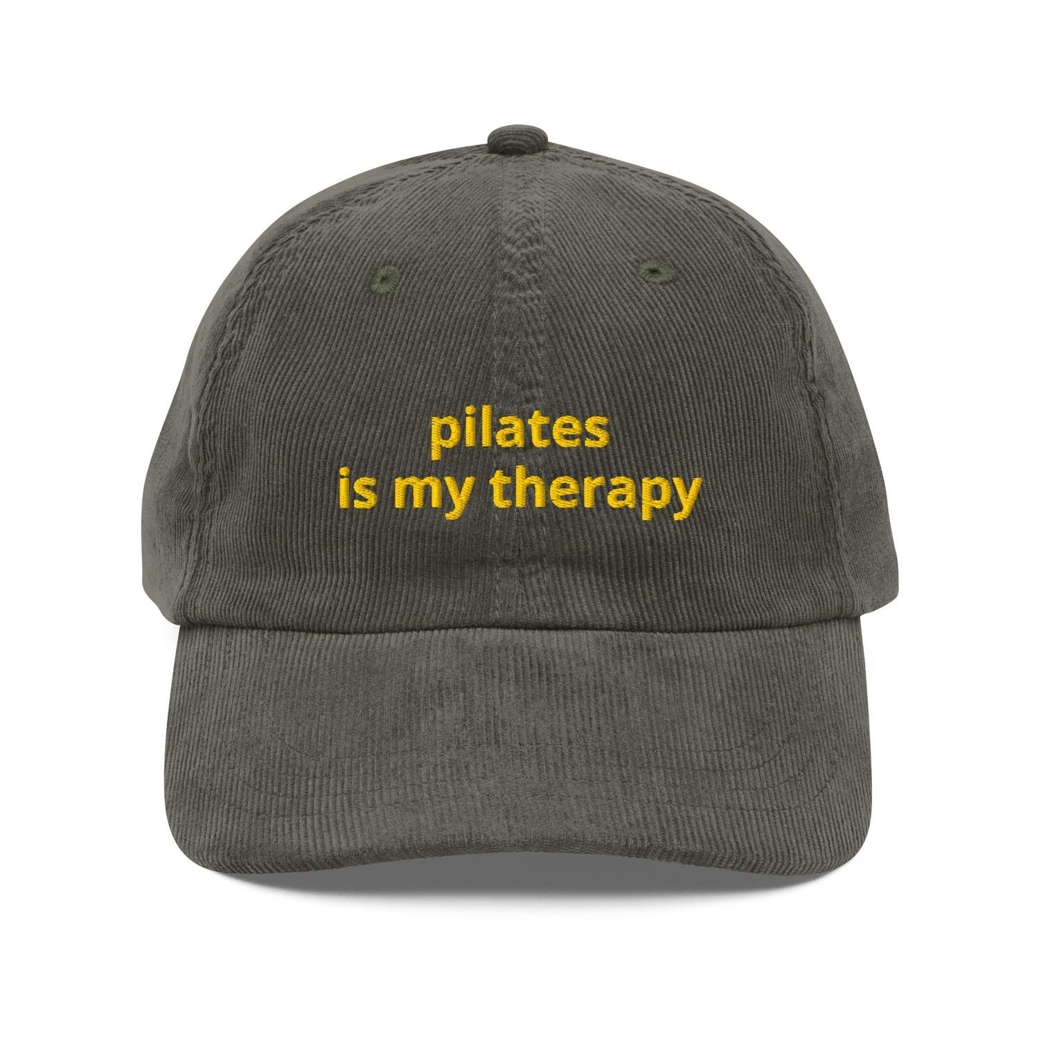 Custom Embroidered Pilates is My Therapy Hat