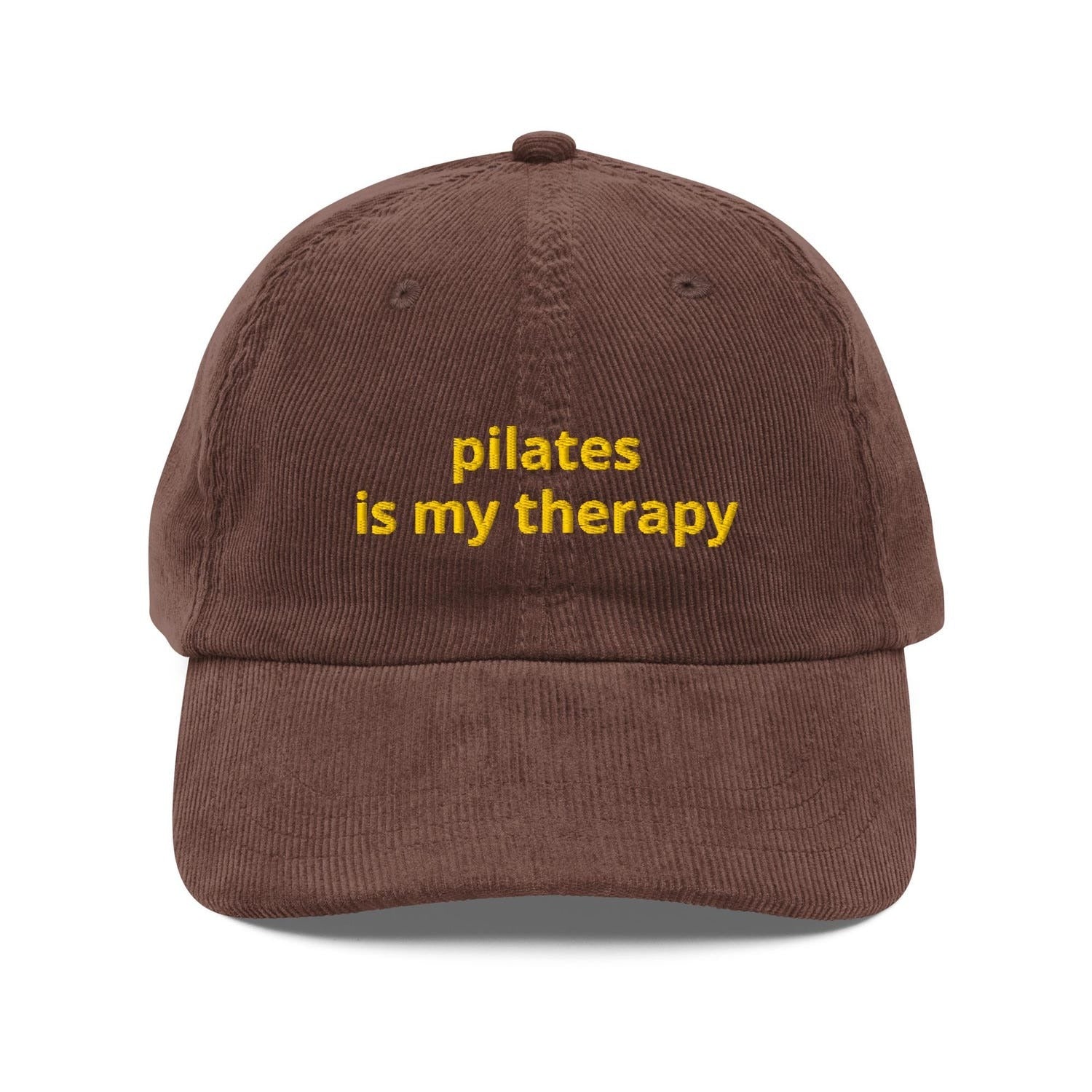 Custom Embroidered Pilates is My Therapy Hat