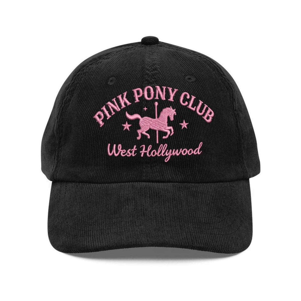 Custom Embroidered Pink Pony Club Hat - Western Princess Concert Cap