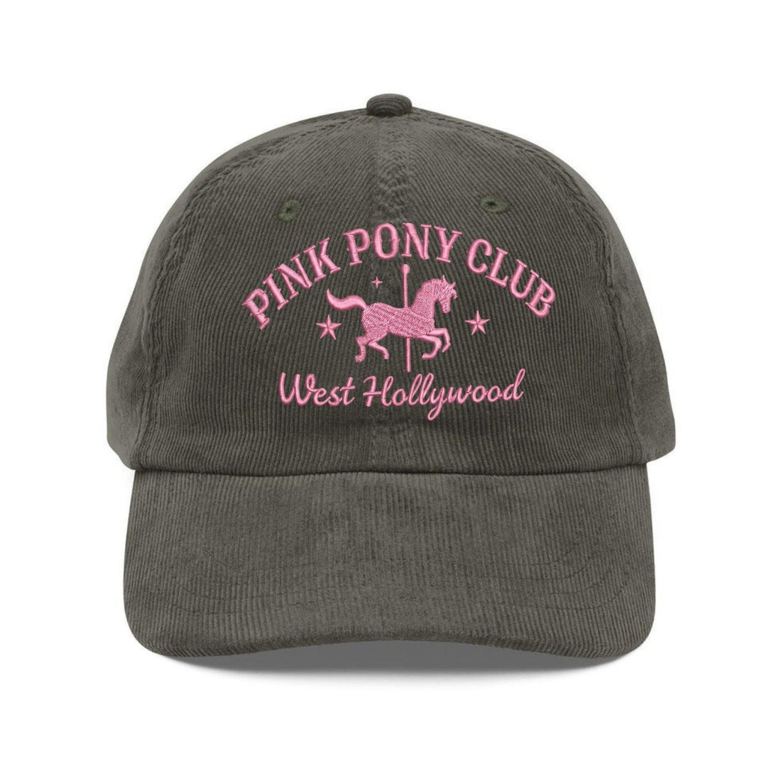 Custom Embroidered Pink Pony Club Hat - Western Princess Concert Cap