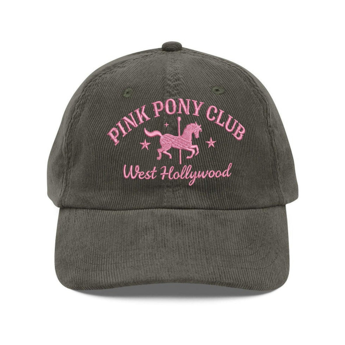 Custom Embroidered Pink Pony Club Hat - Western Princess Concert Cap