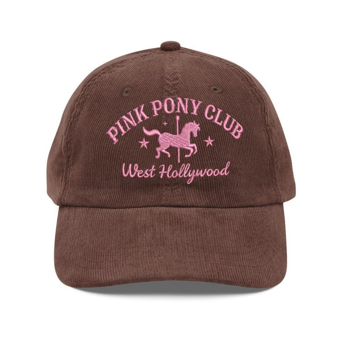 Custom Embroidered Pink Pony Club Hat - Western Princess Concert Cap