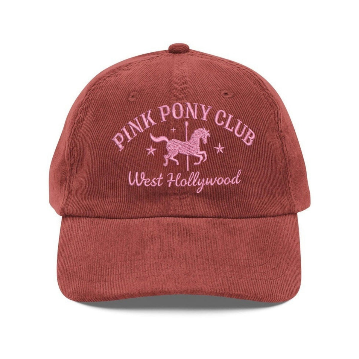 Custom Embroidered Pink Pony Club Hat - Western Princess Concert Cap