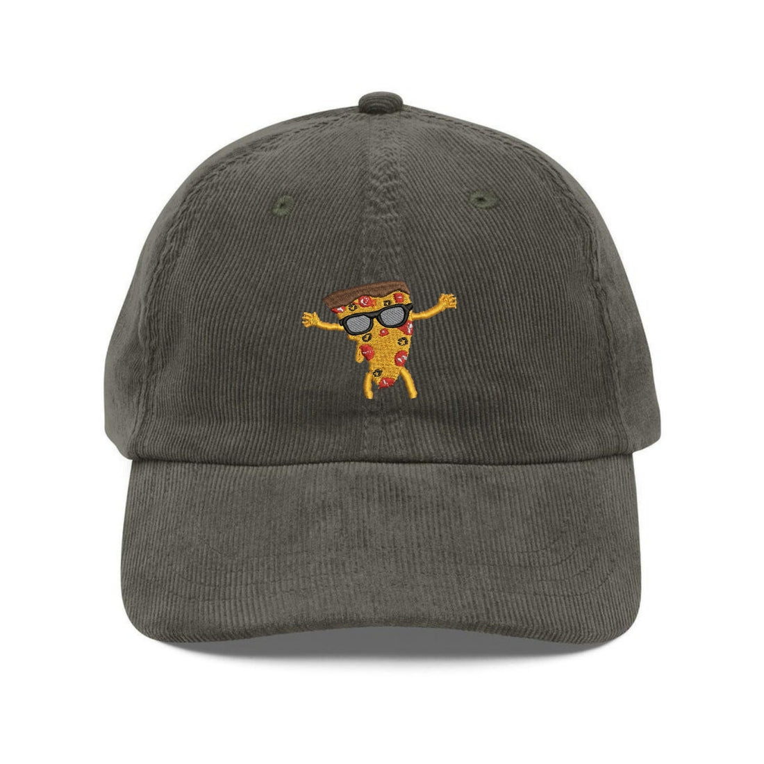 Custom Embroidered Pizza Man Hat - Funny Food Lover Vintage Cap