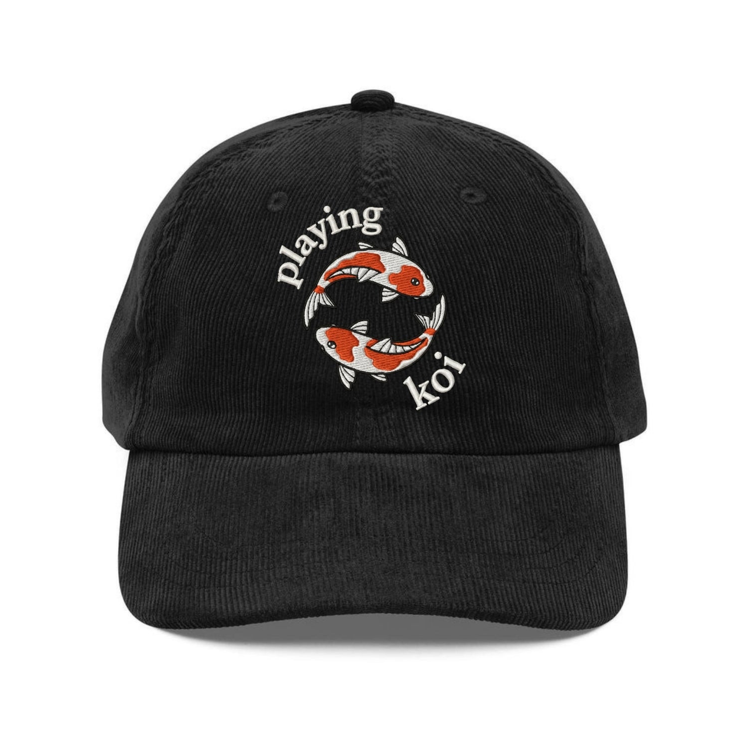 Custom Embroidered Playing Koi Hat