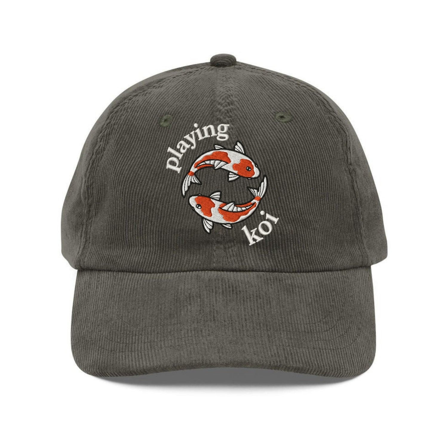 Custom Embroidered Playing Koi Hat