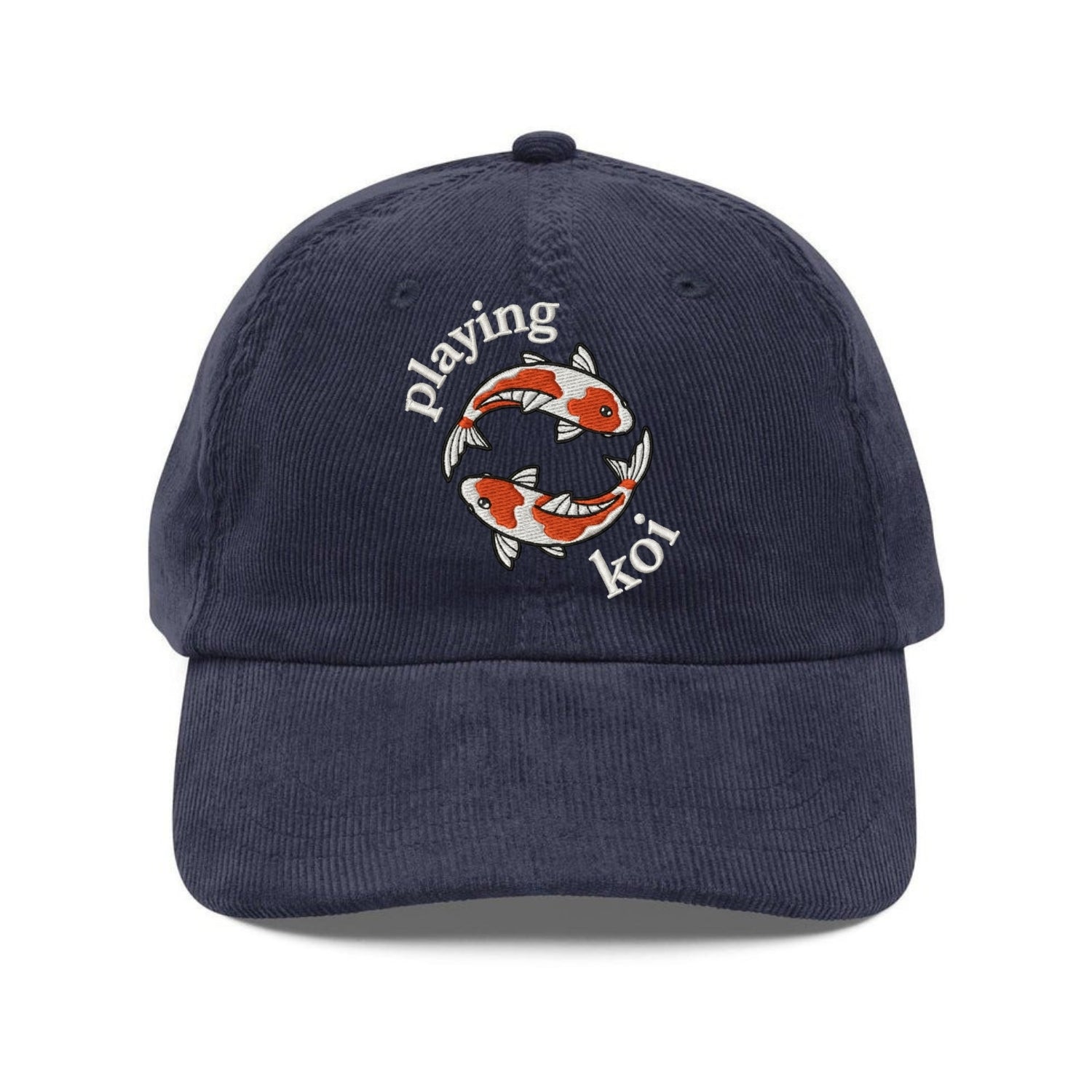 Custom Embroidered Playing Koi Hat