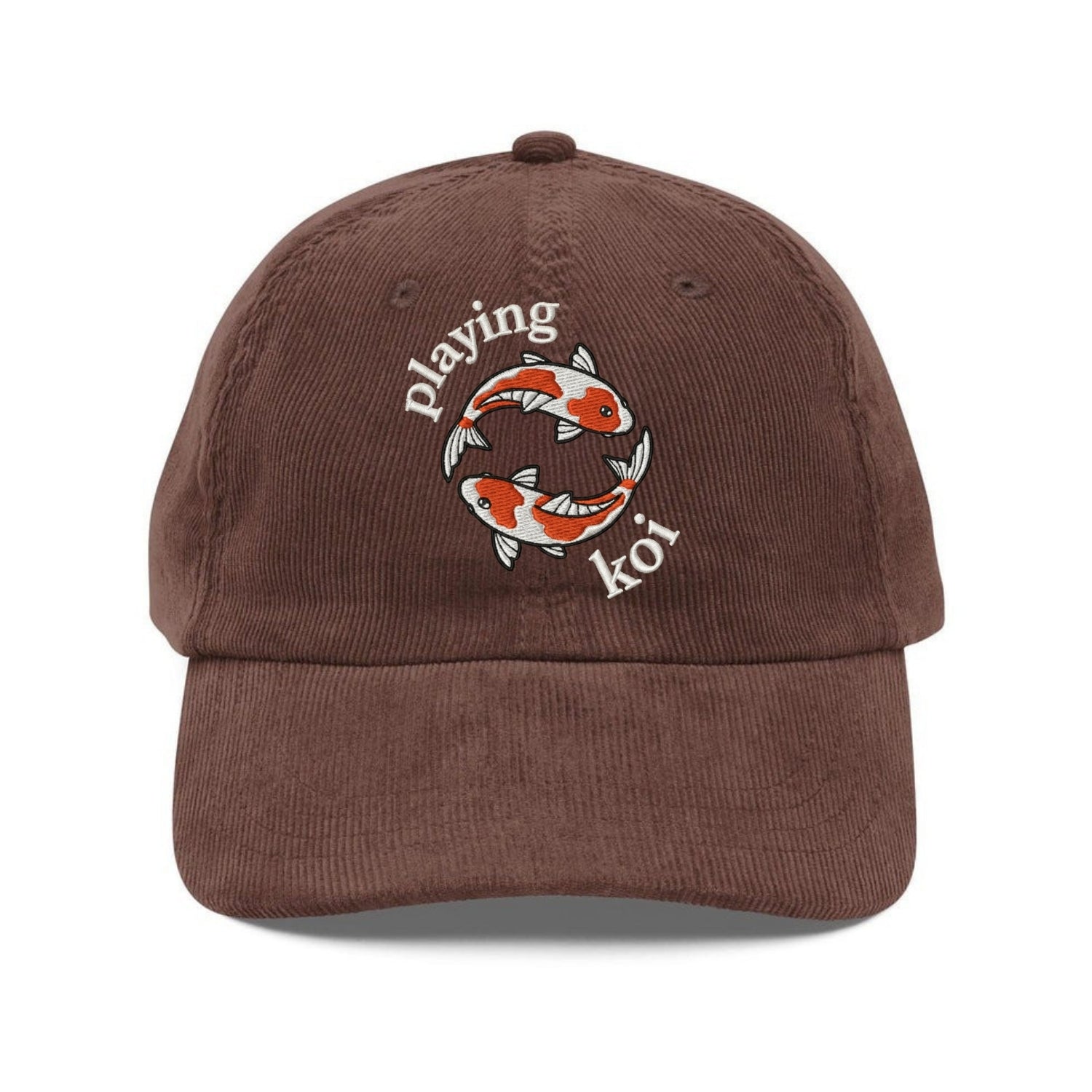 Custom Embroidered Playing Koi Hat