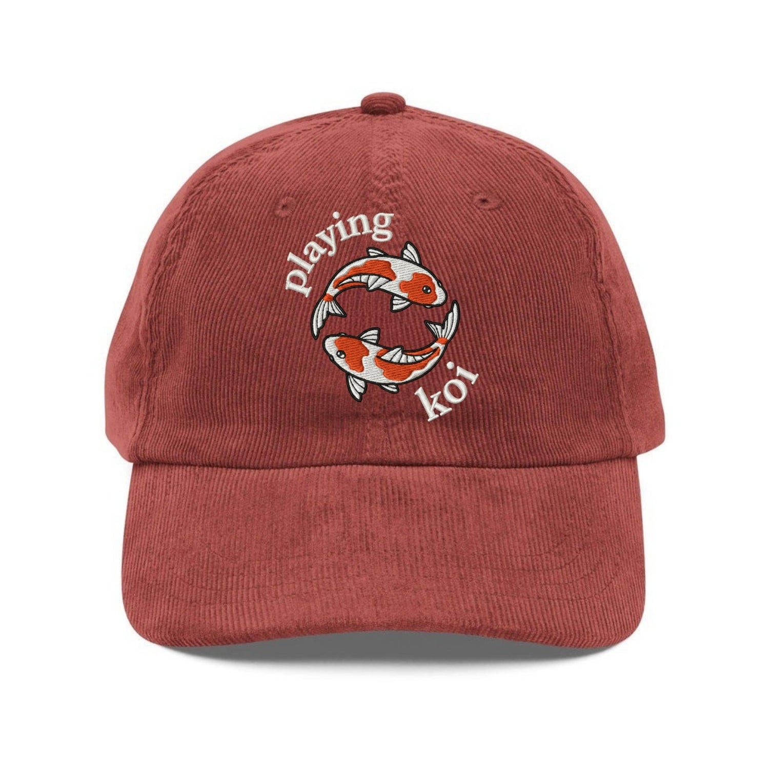 Custom Embroidered Playing Koi Hat