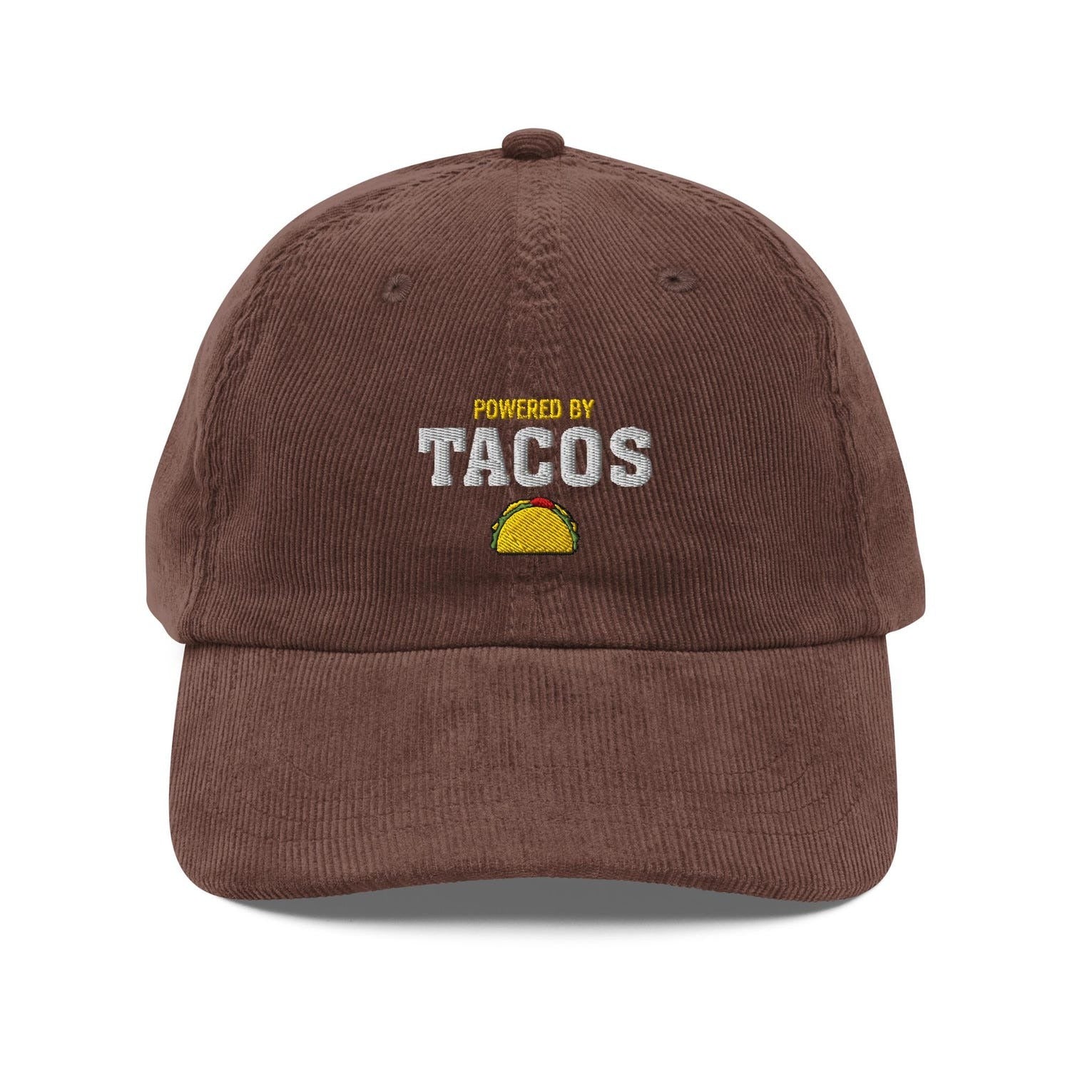 Custom Embroidered Powered by Tacos Hat