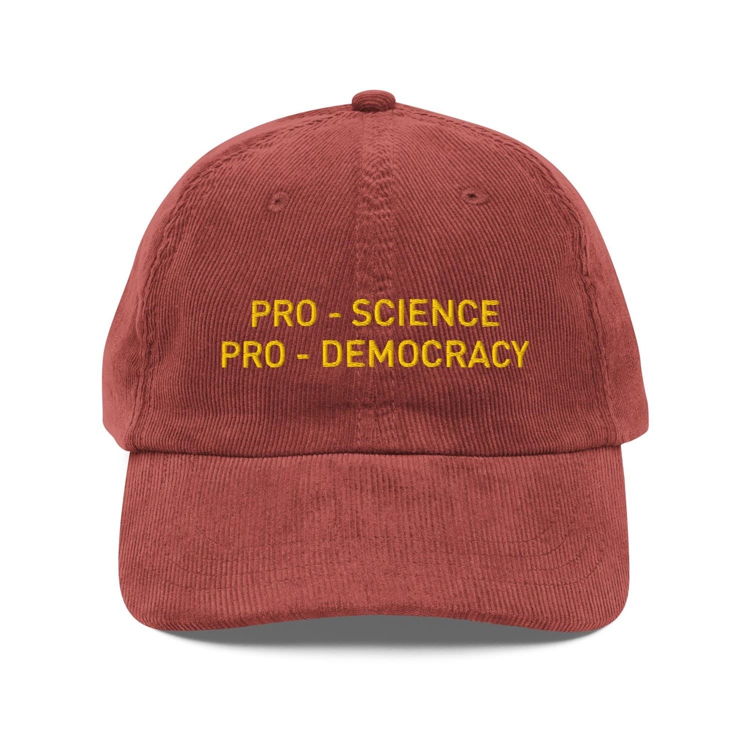 Custom Embroidered Pro-Science Pro-Democracy Hat